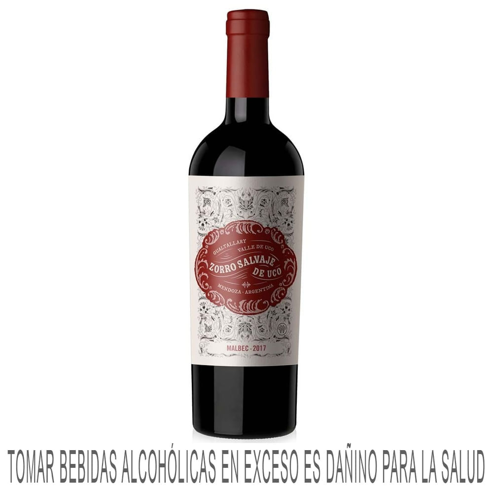 Vino Tinto ZORRO DE UCO Malbec Botella 750ml