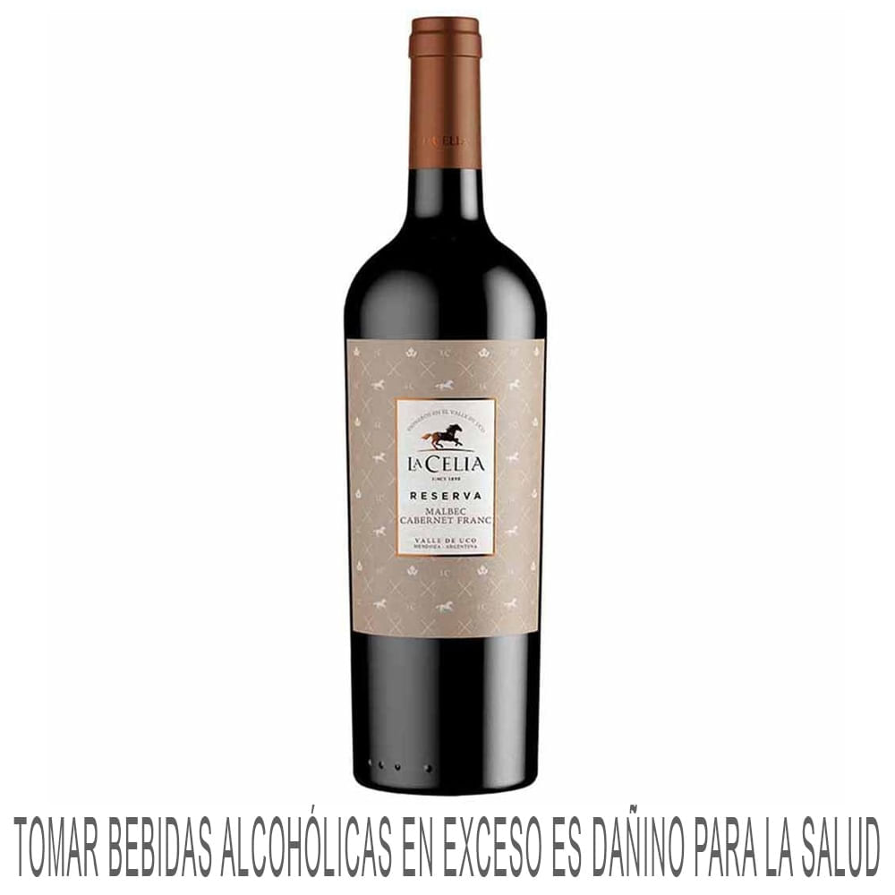 Vino Tinto F. LA CELIA Reserva Malbec Cabernet Botella 750ml