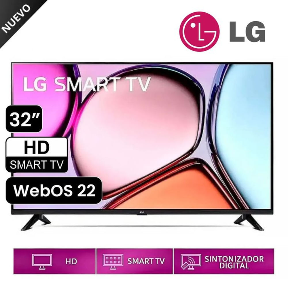 Televisor LG 32 Pulg. LED Smart TV HD con Thinq AI 32LR600BPSC