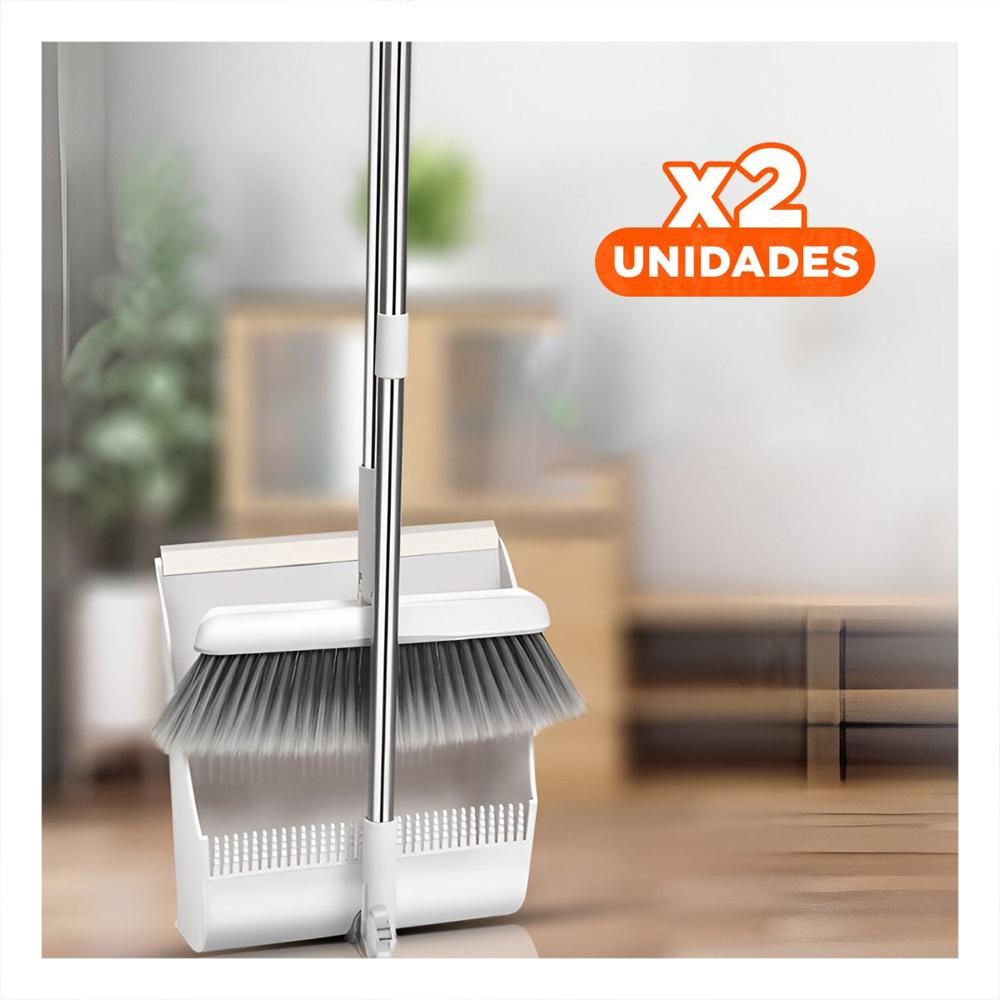 Pack2 Elemento Magico con Recogedor para Limpieza Diaria de Casa Blanco Estable Y Papel Regalo