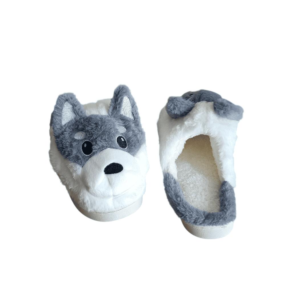 Pantuflas de Felpa Con Diseño de Peluche Perro T40 - 41