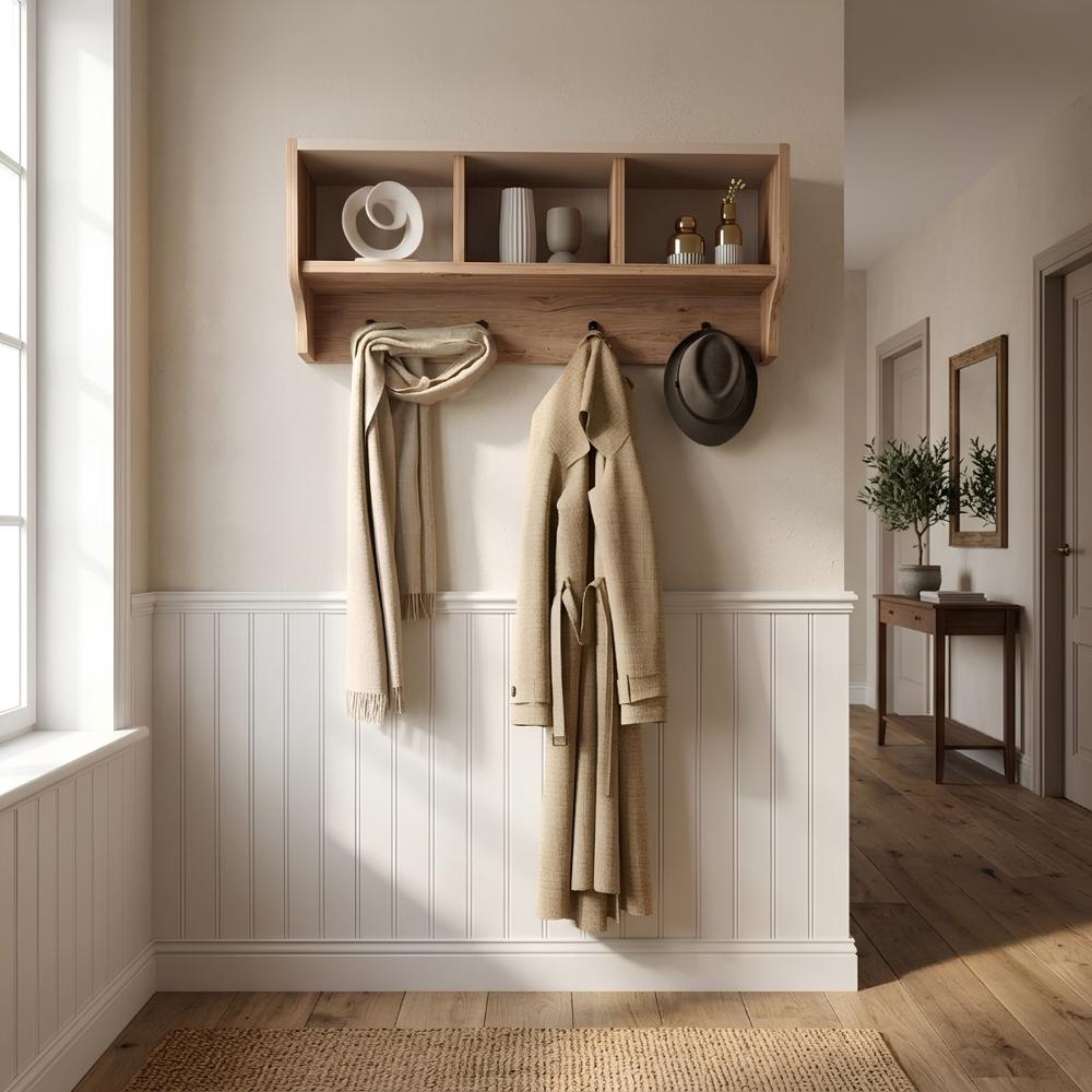 Perchero Aran Marrón Claro y Beige | Masiva Home