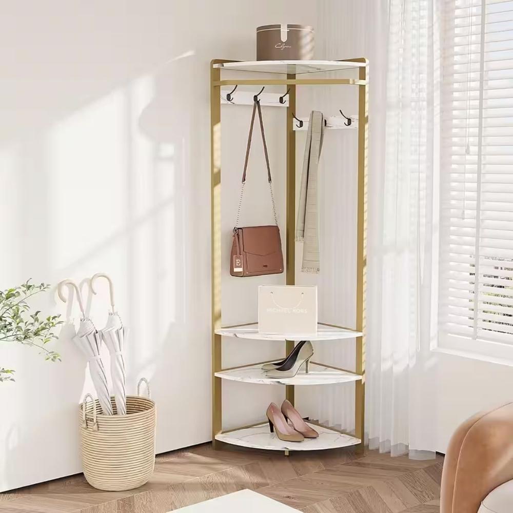 Perchero Solange Dorado y Blanco | Masiva Home