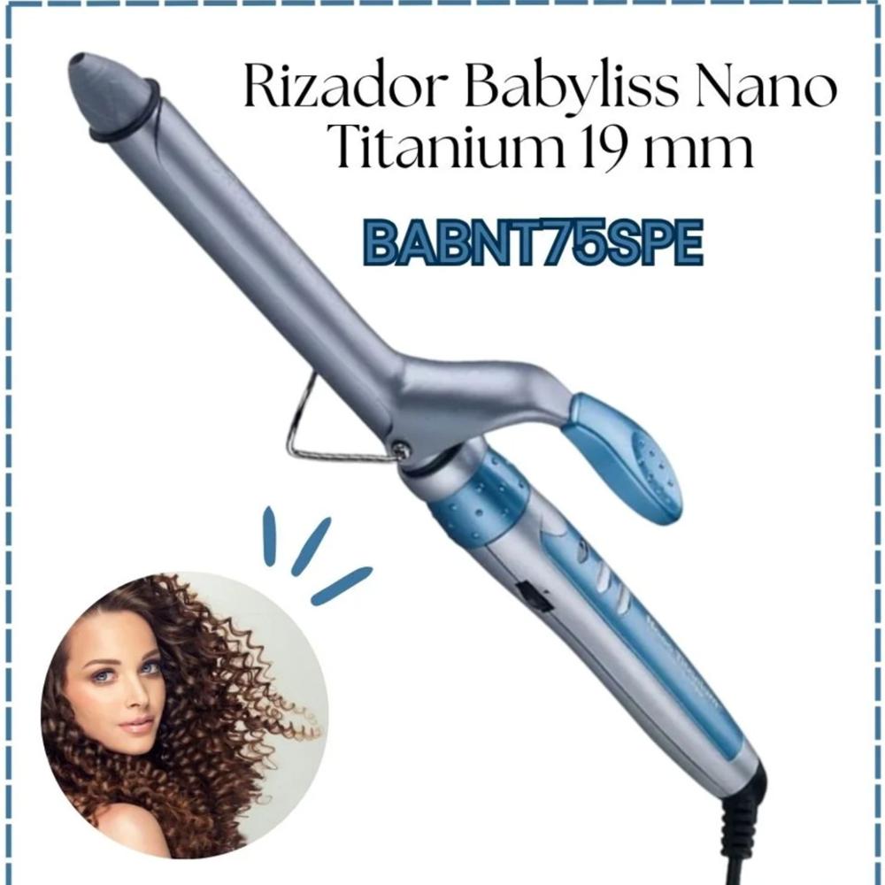 Rizador Babyliss Pro Nano Titanium 19 mm Profesional BABNT75SPE
