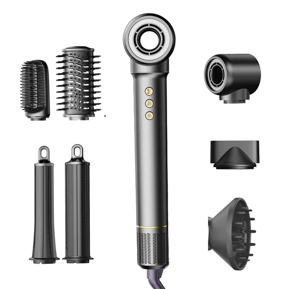 Kit Secadora de Cabello Profesional 7 en 1 con Accesorios – HD07