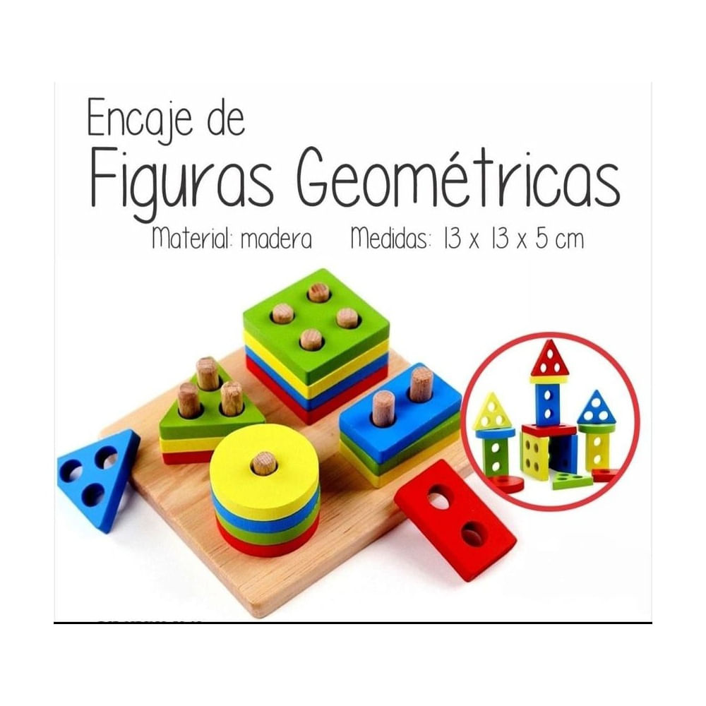 JUGUETE DIDACTICO PLANTADO DE FIGURAS GEOMETRICAS Multicolor