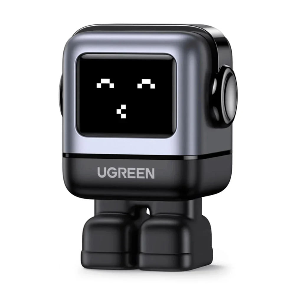 CARGADOR UGREEN CD359 ROBOT USB-C PANTALLA LED 30W NEGRO 15550