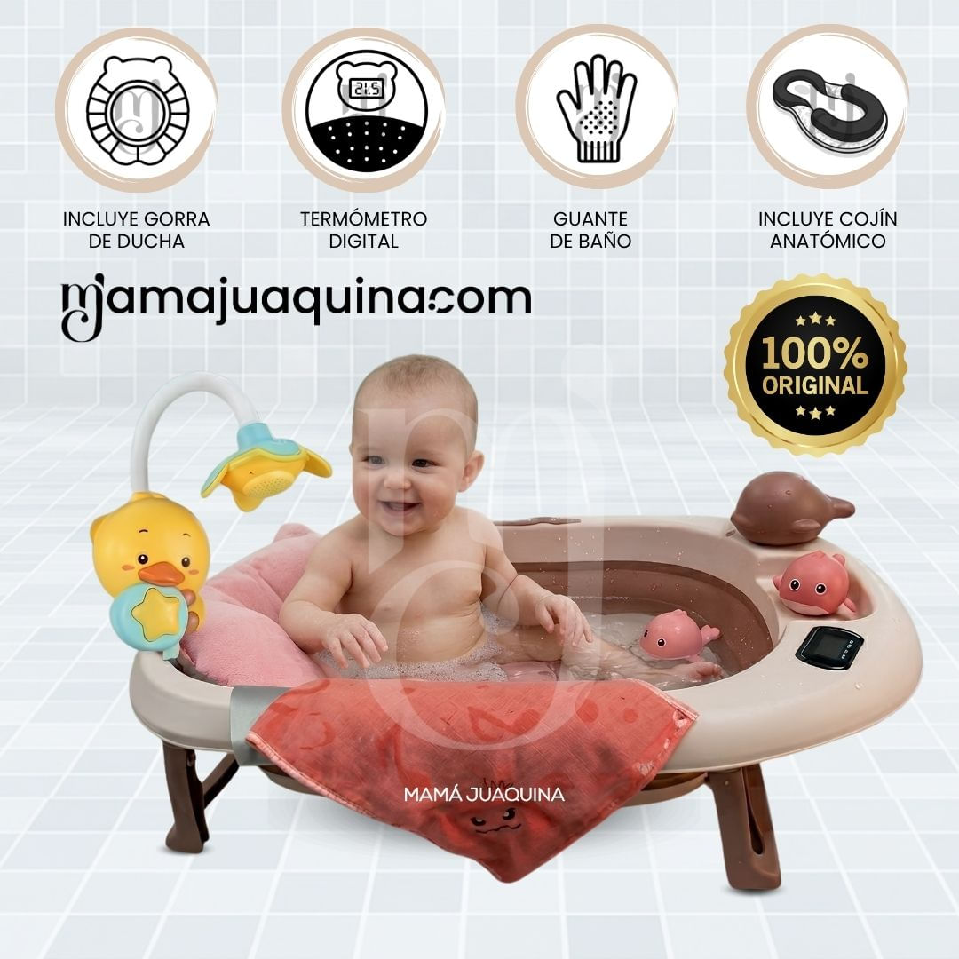 Bañera Plegable con Regadera JADDE ROSSI Edición Limitada Melón