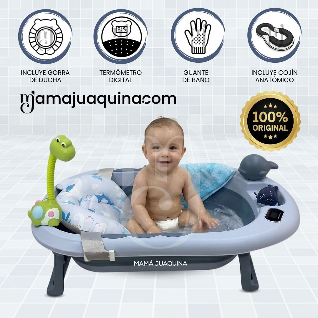 Bañera Plegable con Regadera JADDE ROSSI Edición Limitada Blue
