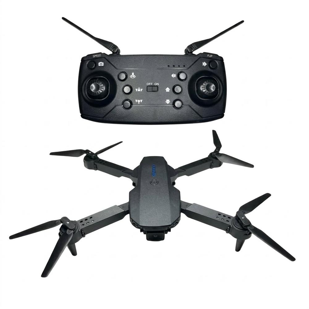 Dron E88 4k Wifi Control Remoto Giro 360 Plegable