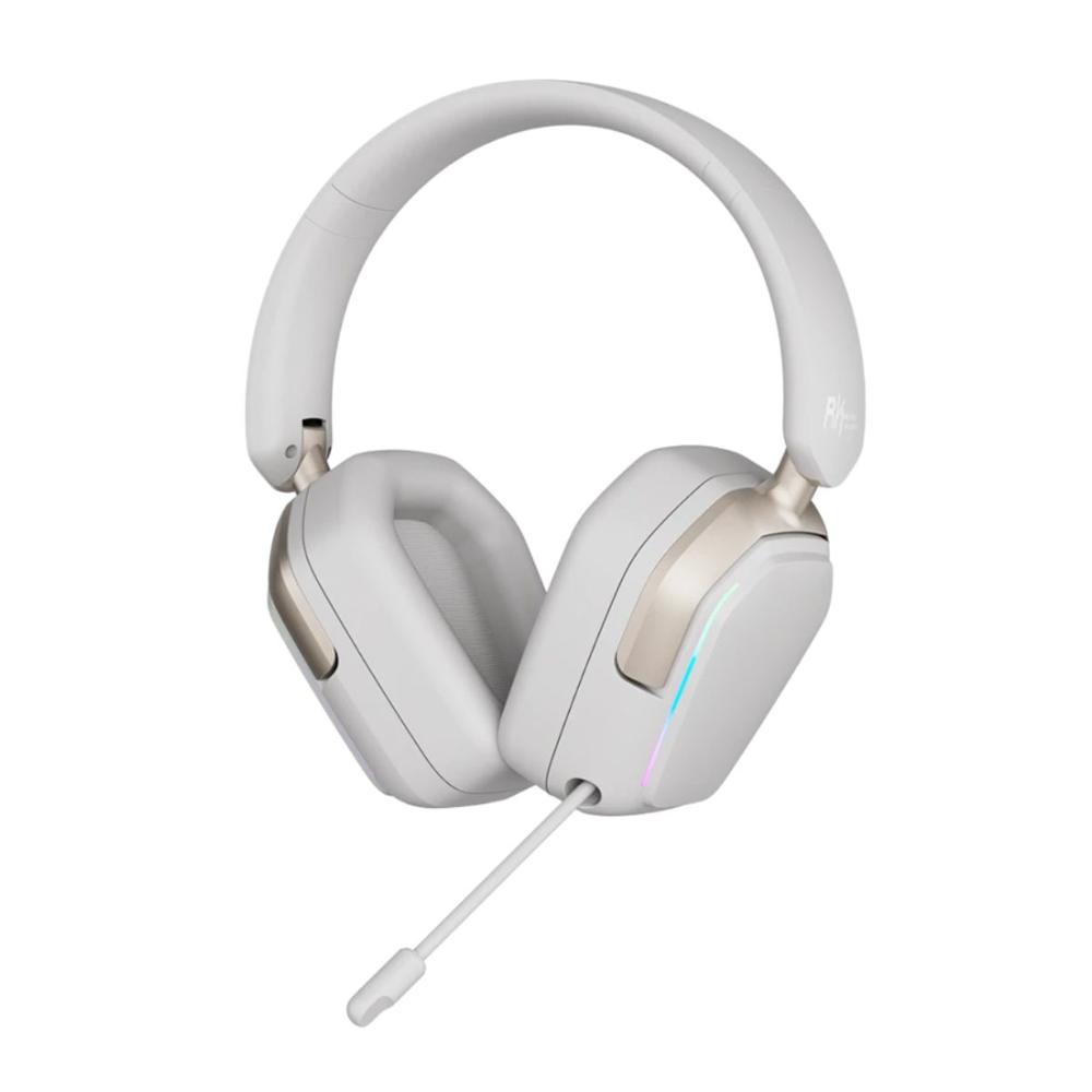 Audífono Royal Kludge RK HG101 Wireless RGB Sonido 7.1 - Platinum Grey