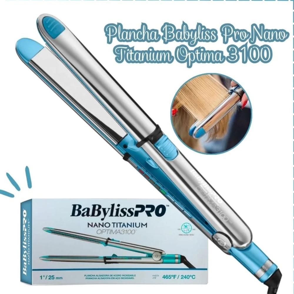 Plancha para Cabello Babyliss Pro Optima 3100 Nano Titanium Profesional