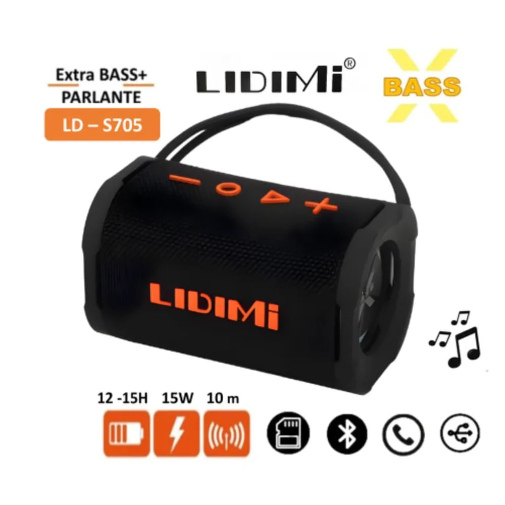 Mini Parlante Bluetooth Portátil Lidimi LD-S705 15W