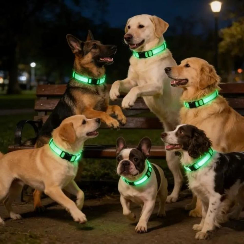 COLLAR LED RECARGABLE CON USB