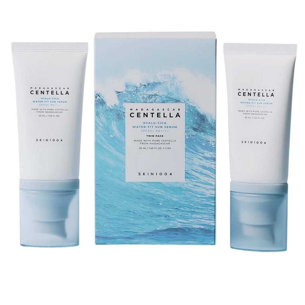 Skin1004 Madagascar Centella Hyalu Cica Water Fit Sun Serum Twin Pack
