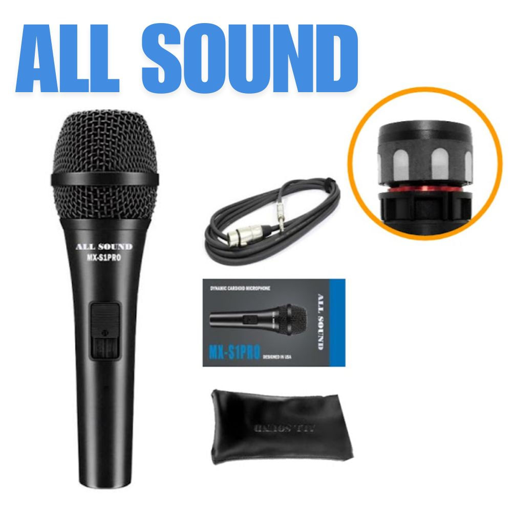 Micrófono Multipropósito All Sound MX S1PRO para Karaoke y Eventos con Estuche