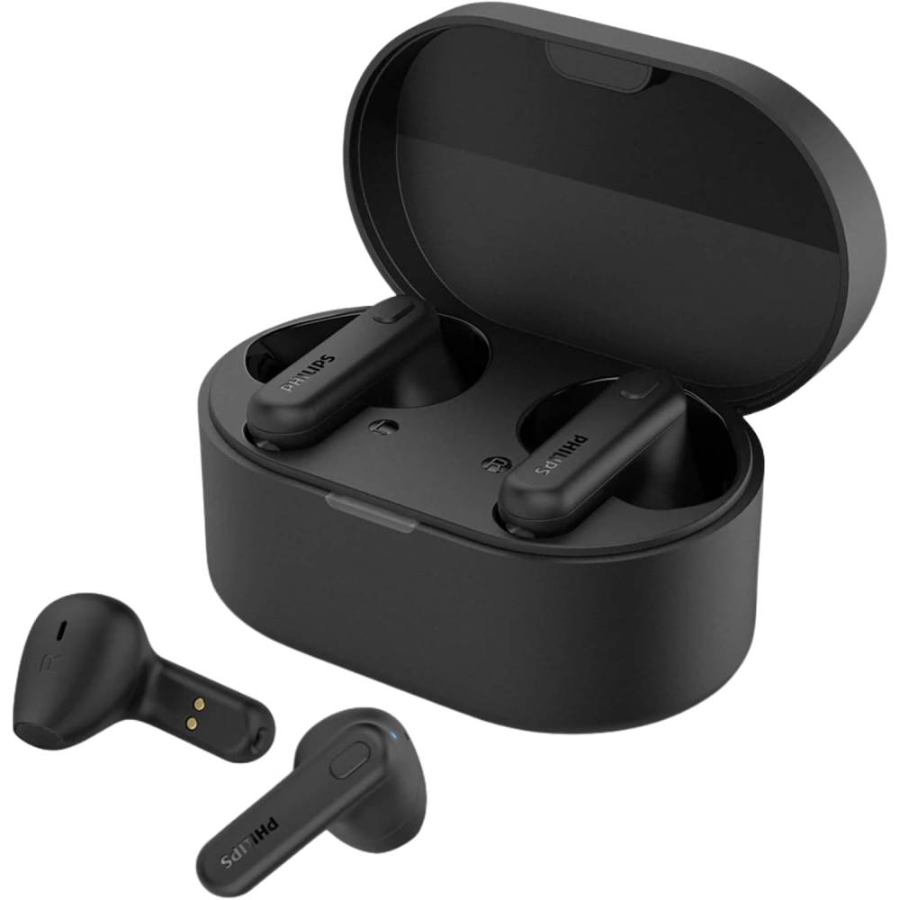 Audífonos Inalámbricos Philips TAT1138 Bluetooth 5.3 con Micrófono IA e IPX4 Negro