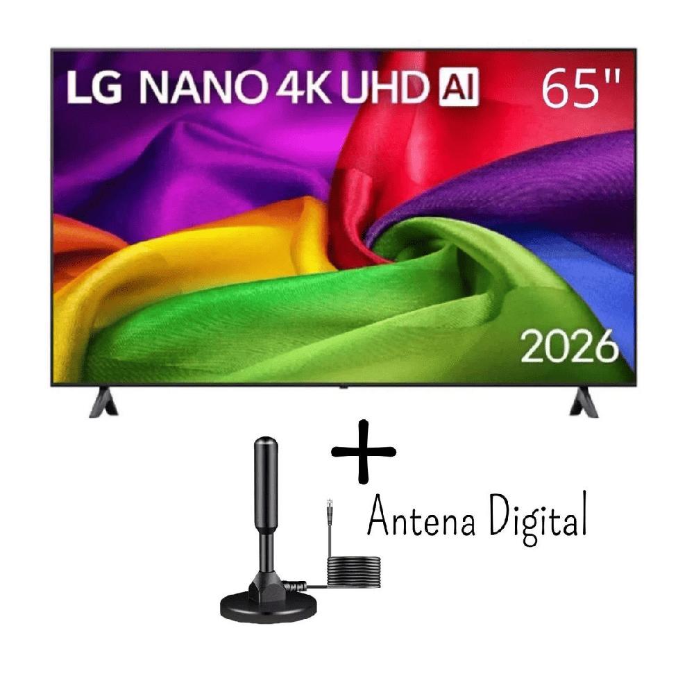 Televisor LG 65 Pulgadas NANOCELL UHD 4K WebOS 65NU800BPSB - Control Magic IA- Antena digital 2026