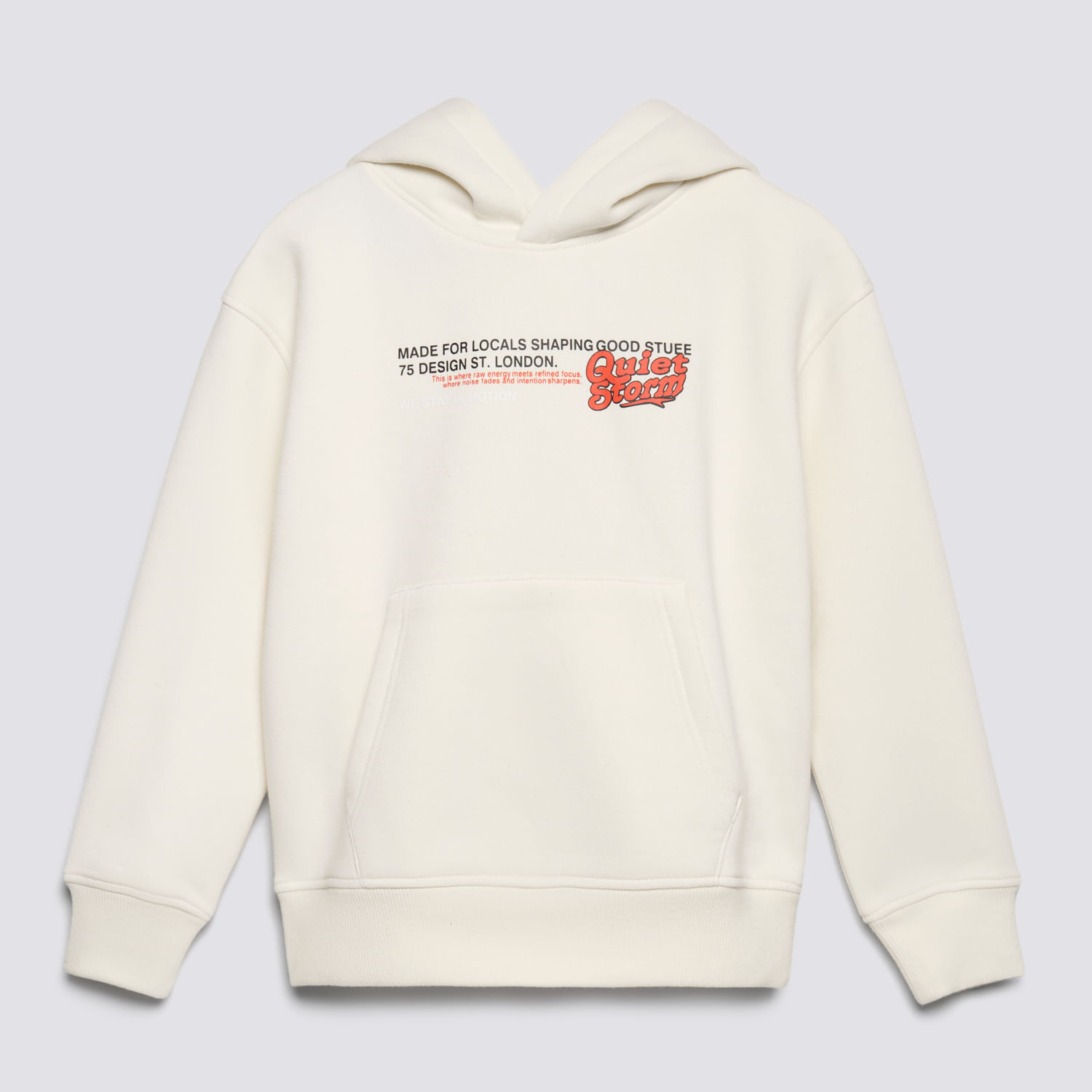 Polera Fleece Para Niño Hd City Circus Ecru Talla 10