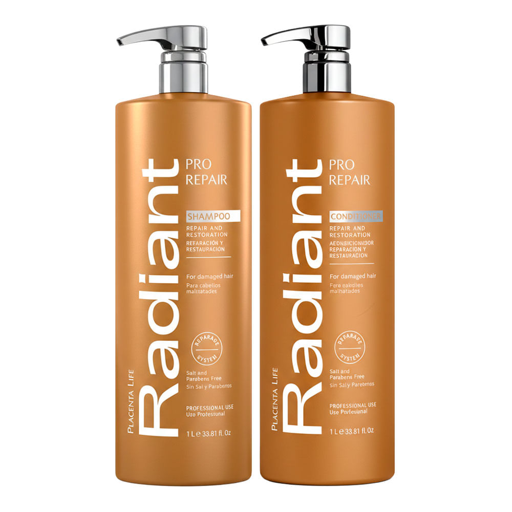 Radiant Argan Pro Repair Shampoo Acondicionador 1 Lt
