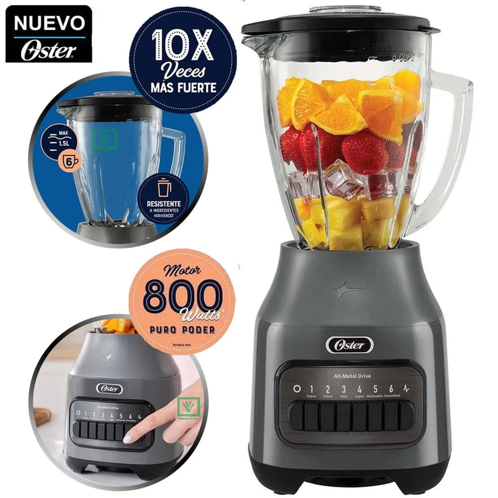 Licuadora Oster 6 velocidades más pulso Oster