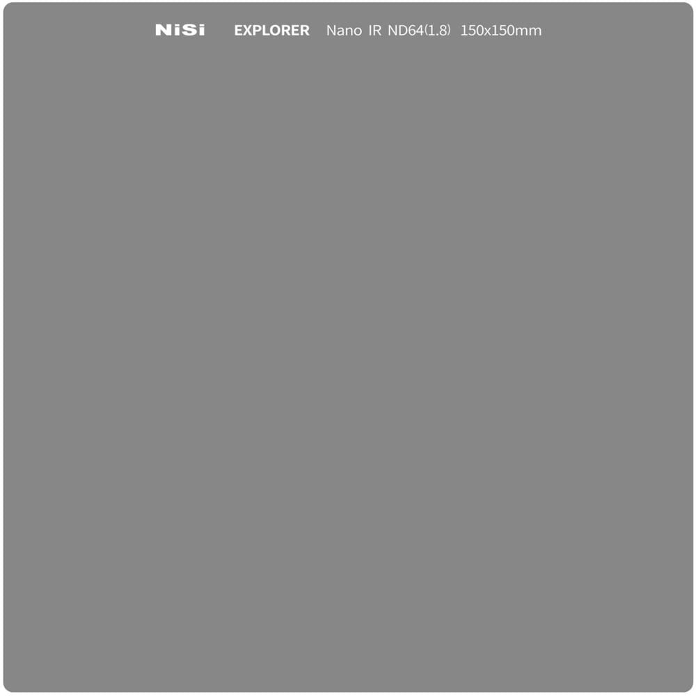 NiSi Filtro ND Sólido Explorer Collection 150 x 150mm 6-Stop, Vidrio B270, Nano Coating