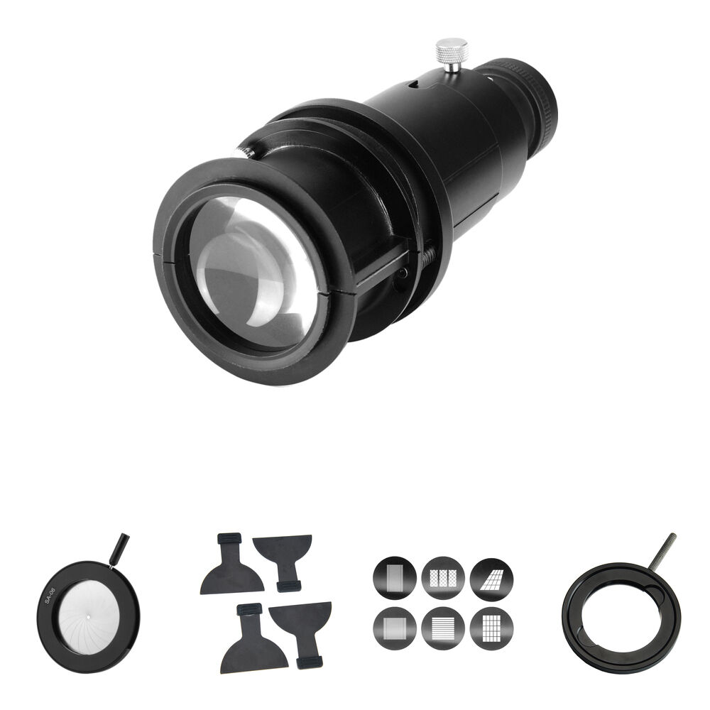 Godox Proyector para Luz LED S30 con Lente de 85mm, Iris y Cortinas de Enmarcado