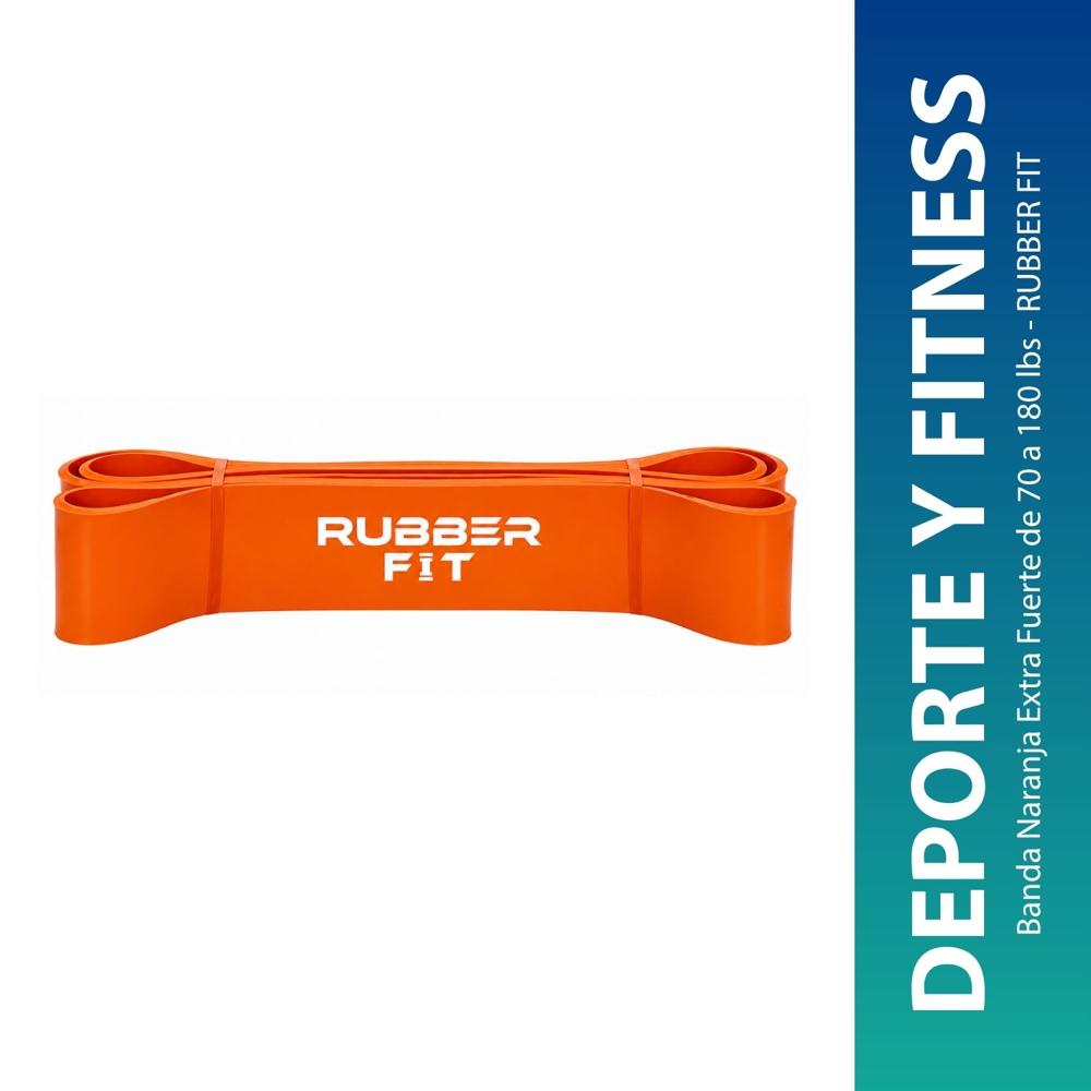 Banda Naranja Extra Fuerte de 70 a 180 lbs - RUBBER FIT