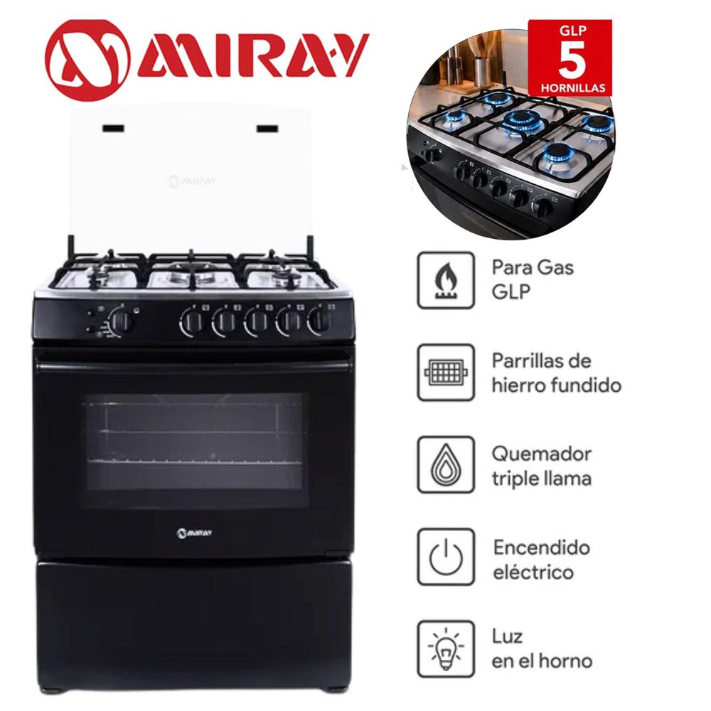 Cocina a Gas GIRASOL PLUS GLP 5 Hornillas
