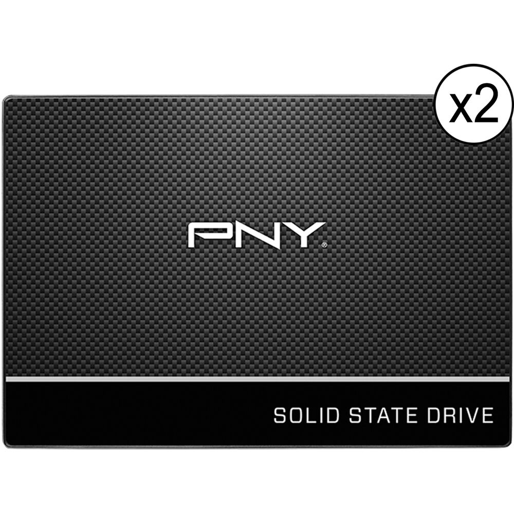 PNY SSD Interno 500GB CS900 SATA III 2.5"" - 550 MB/s Lectura, 500 MB/s Escritura, Compatib