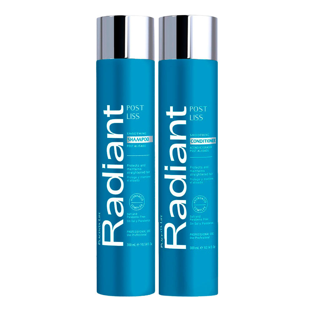 Radiant Post Liss Shampoo y Acondicionador 300 ml