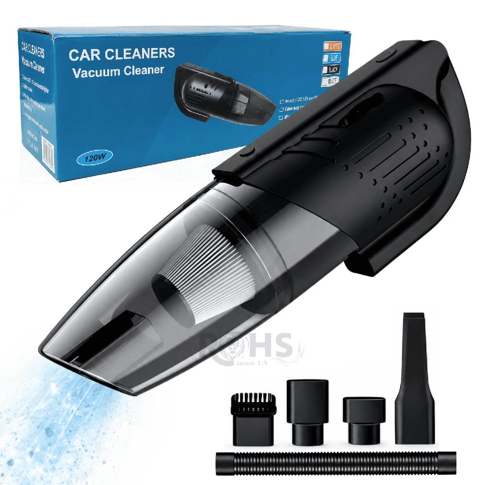 Aspiradora De Mano Recargable 120W Con Filtro Y Accesorios De Limpieza