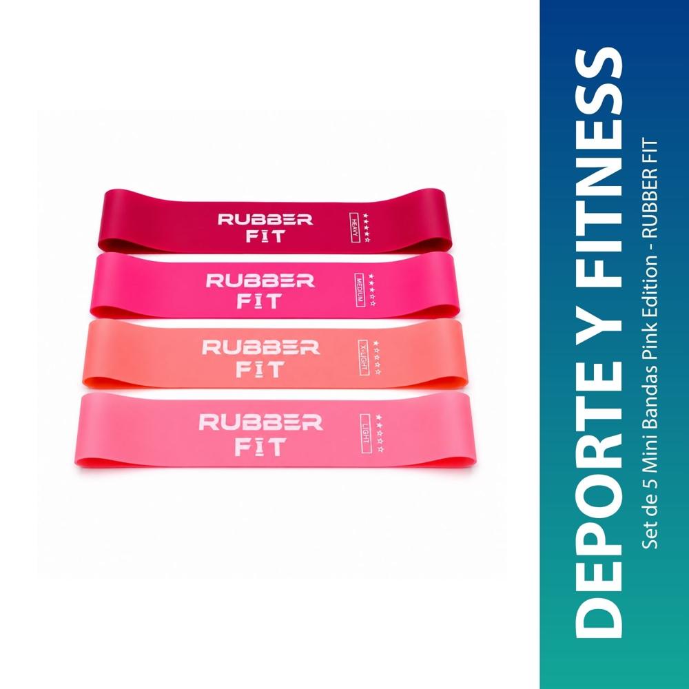 Set de 5 Mini Bandas Pink Edition - RUBBER FIT
