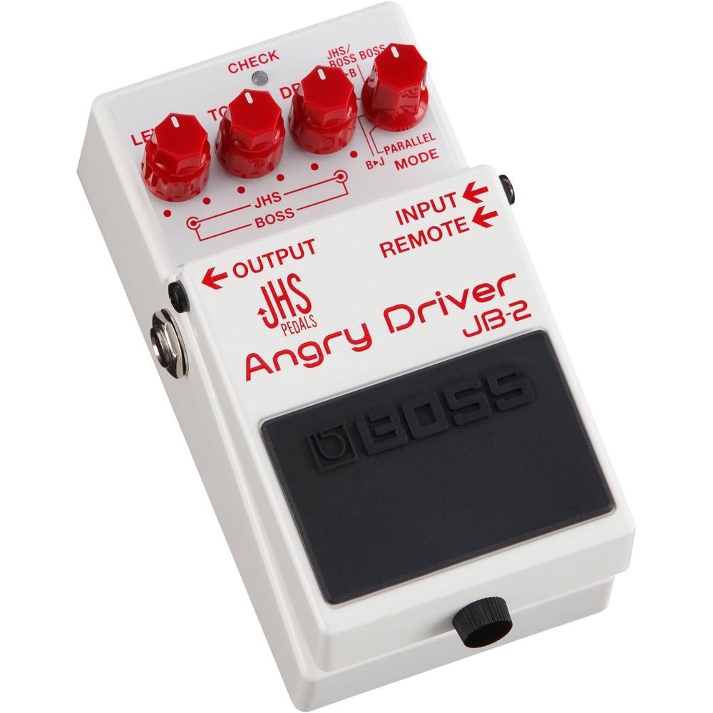 BOSS JHS JB-2 Angry Driver Pedal de Overdrive para Guitarra Eléctrica - 2 Pedales en 1, C
