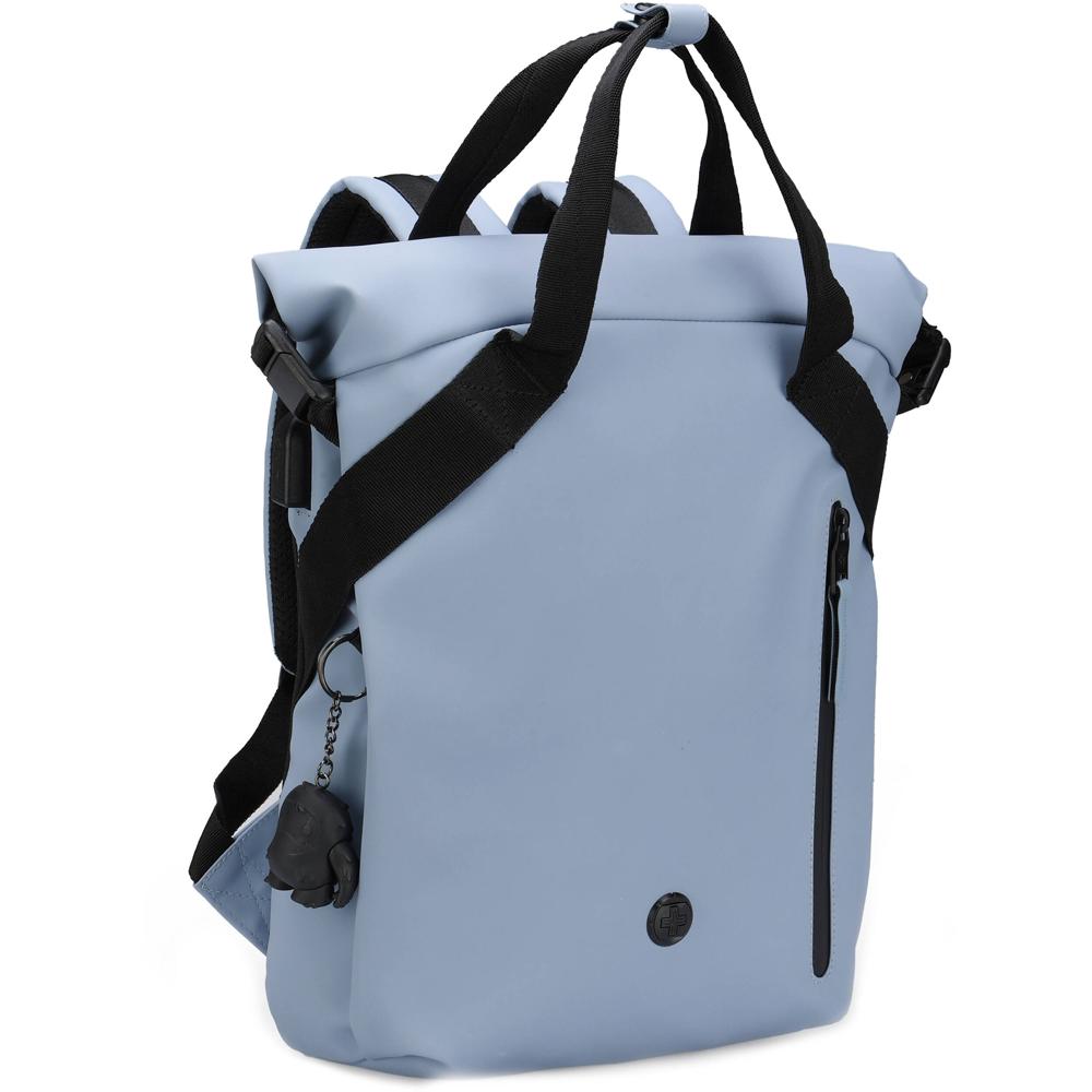 Swissdigital LAMONE M Backpack 10L - Compartimento para Laptop de 14"", Cierre Rolltop, Tej