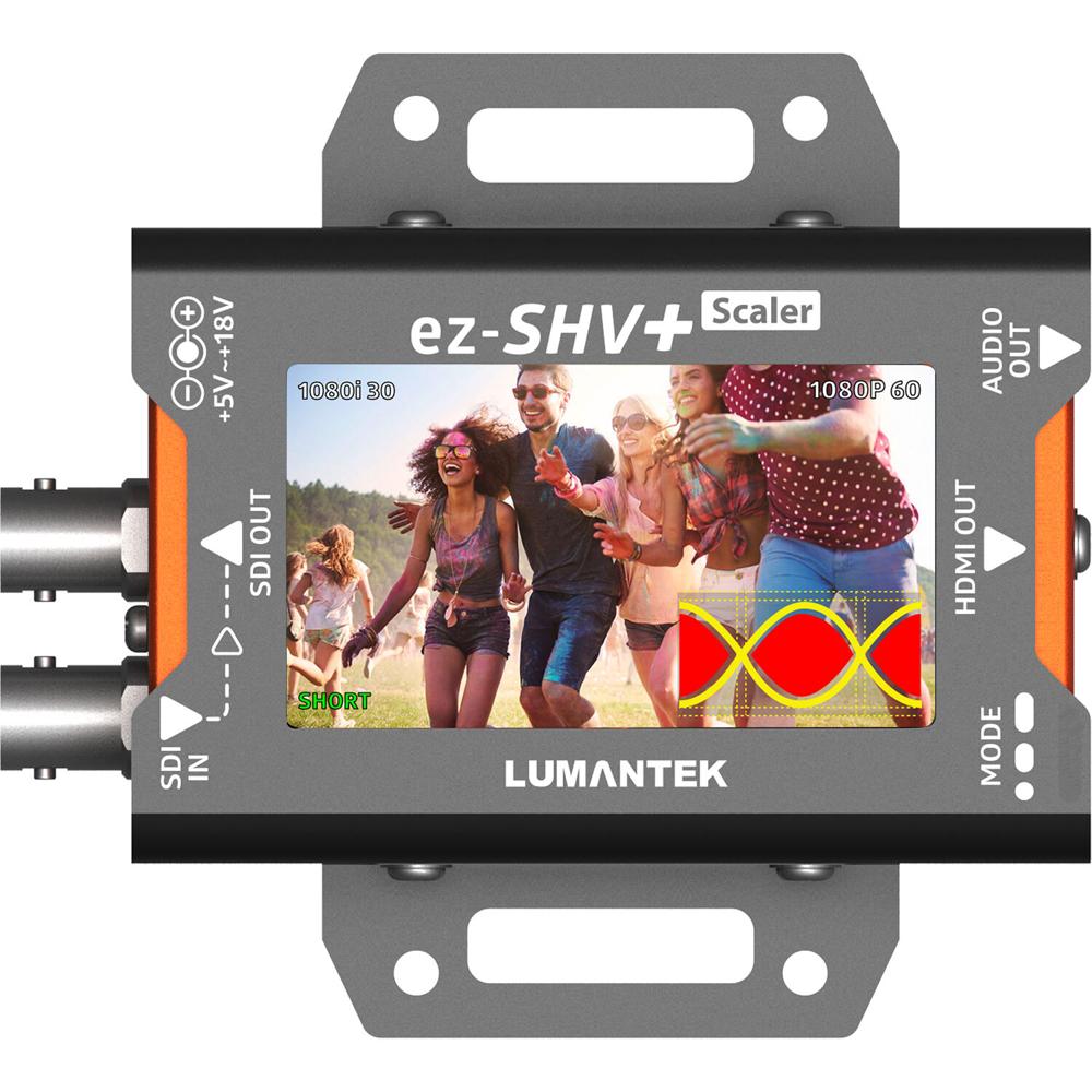 Lumantek Convertidor SDI a HDMI con Pantalla y Escalador 2.7"" LCD, Soporta Resoluciones ha