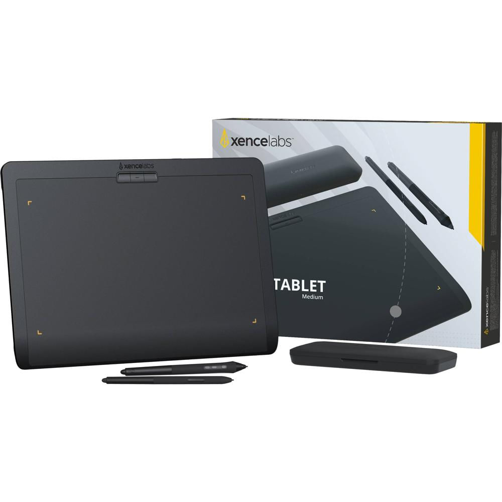 Xencelabs Tableta Digitalizadora Pen Tablet Mediana Negra 2024 - Área Activa 10.33 x 5.8""