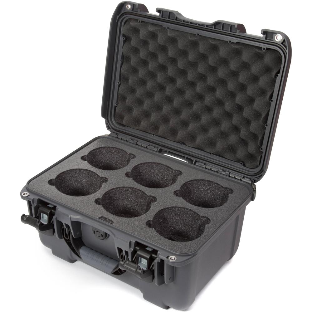 Nanuk 918 Funda Dura con Inserto de Espuma para Seis Lentes, IP67, Resistente al Agua y al