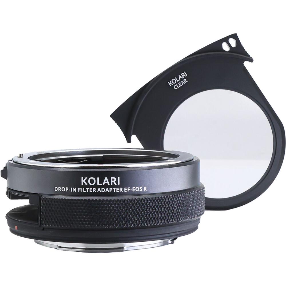 Kolari Vision Adaptador de Filtro Drop-In RF a EF con Filtro Claro para Canon EOS R, R5, R