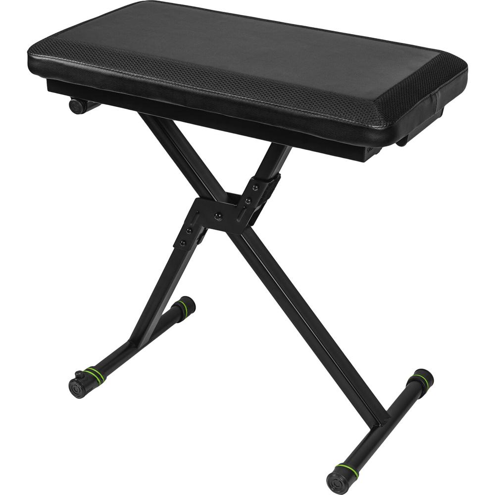 Gravity Stands Banco de Teclado Plegable Ajustable en Altura con Asiento Transpirable y Es