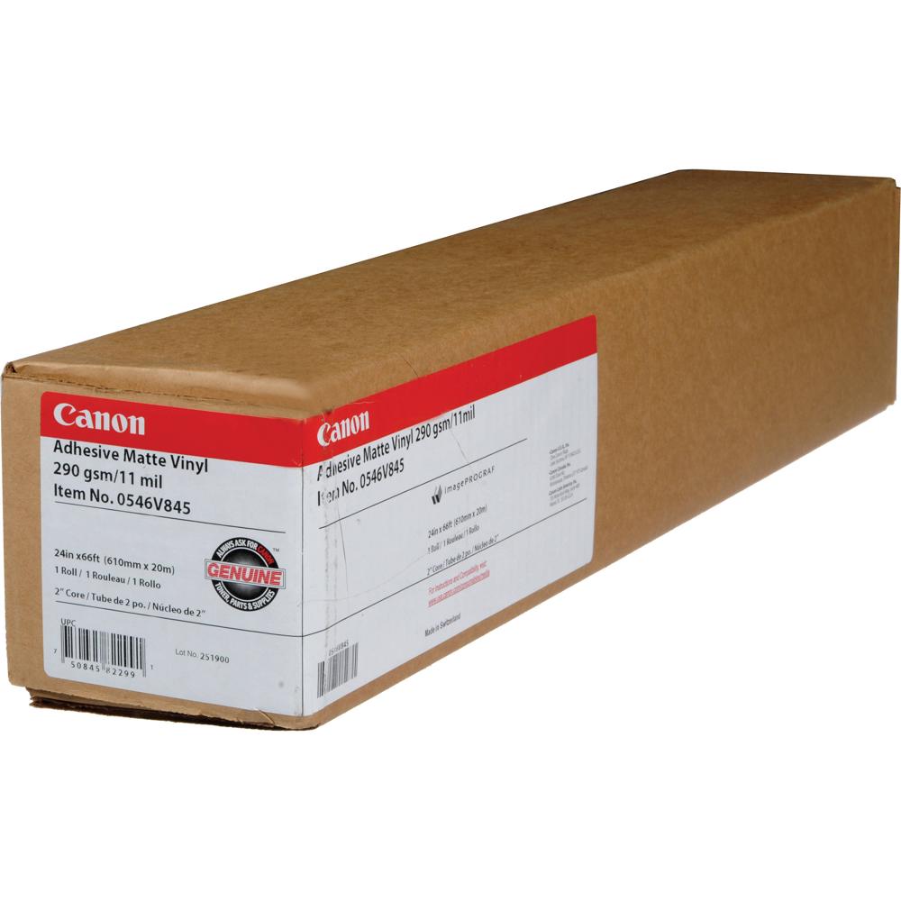 Canon Adhesive Matte Vinyl 24"" x 60' - Vinilo Autoadhesivo para Publicidad en Estadio, Aca
