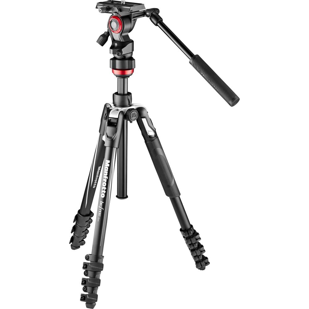 Manfrotto Tripode de Video Befree Live con Cabezal Fluido y Estuche, Soporta hasta 8.8 lb,