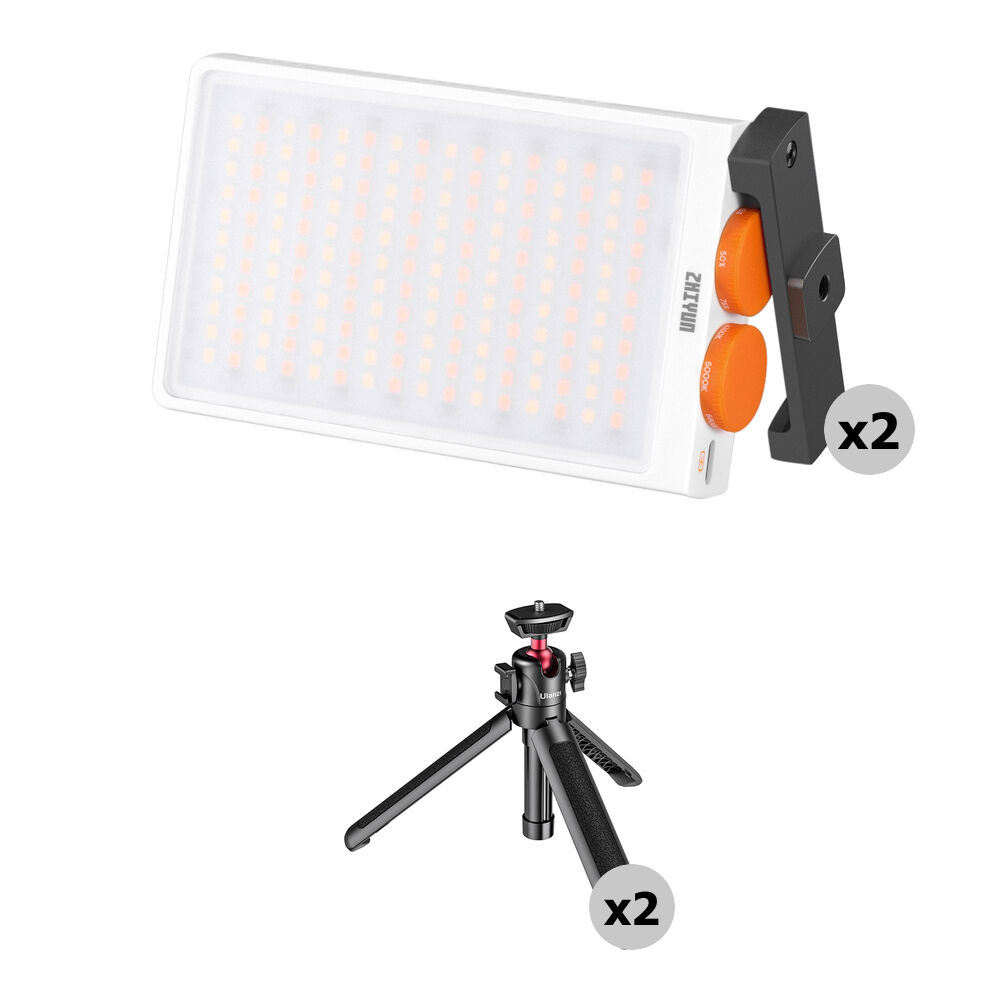 Zhiyun FIVERAY M40 Kit de Luces LED Portátiles 40W con Temperatura de Color Variable 2700