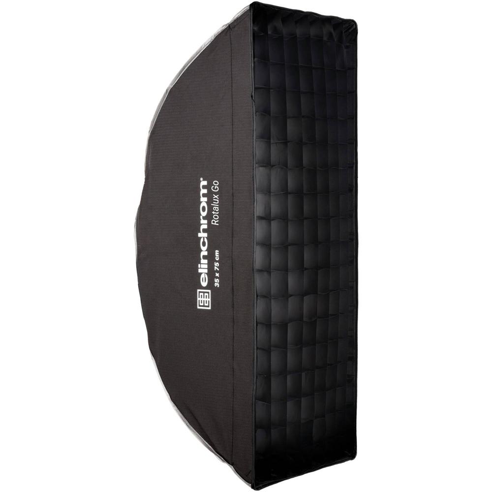 Elinchrom Rotalux Go Strip Softbox 14 x 30"" con Difusores Removibles y Rejilla de 30°