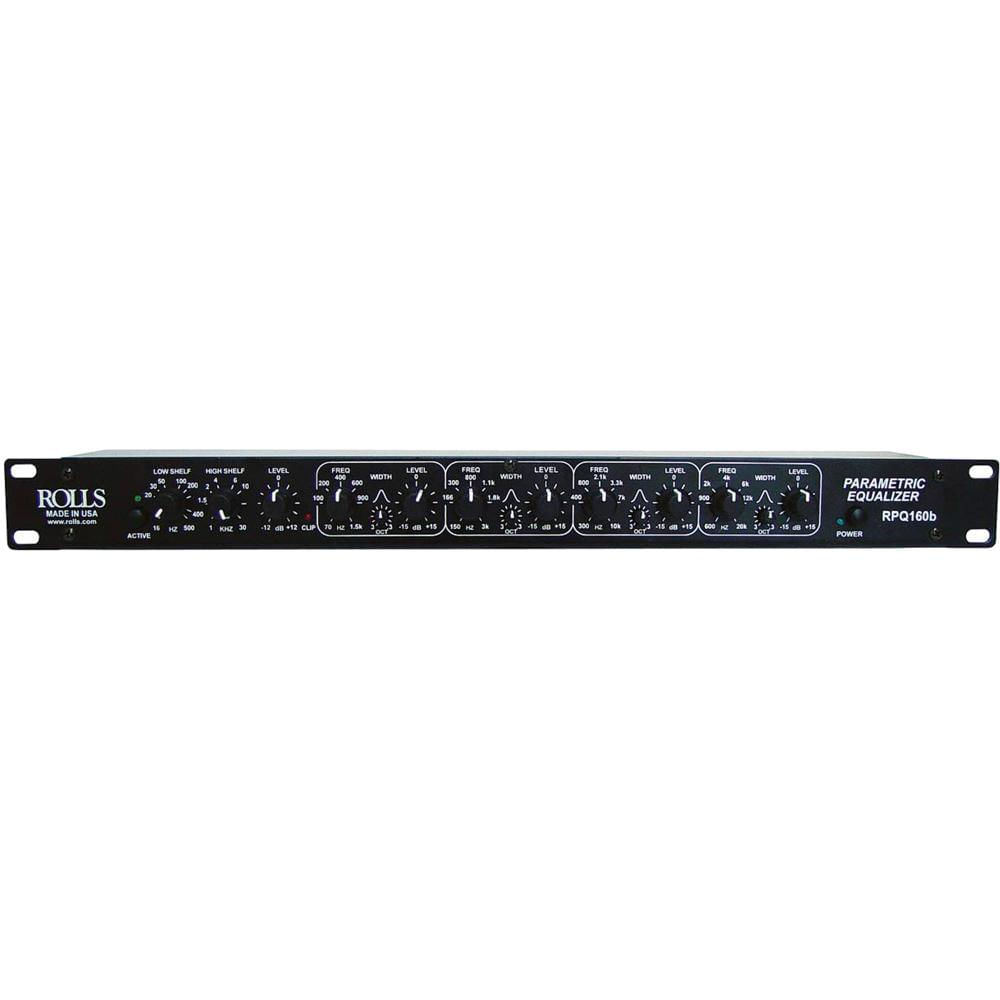 Rolls RPQ160b Ecualizador Paramétrico de 4 Bandas con Filtros Pasa Alto y Pasa Bajo