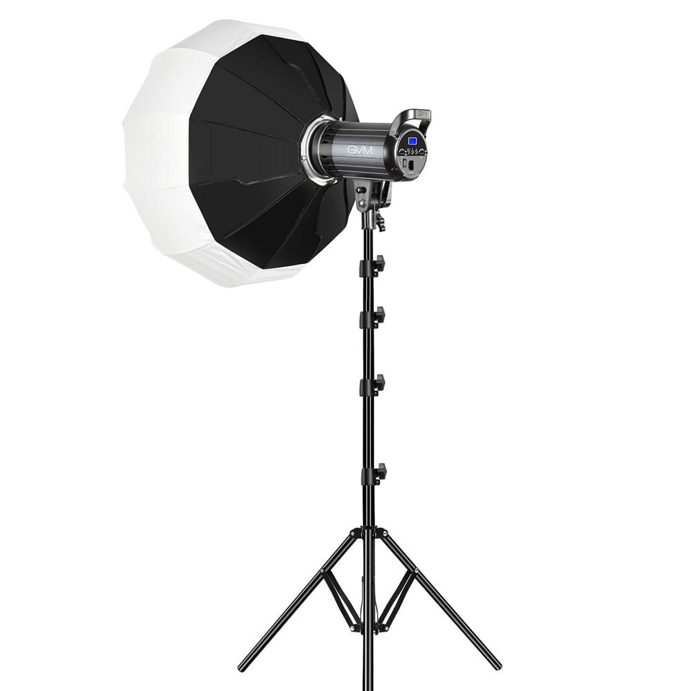 GVM G100W Monolight Bi-Color LED con Softbox Lantern 26"" y Soporte