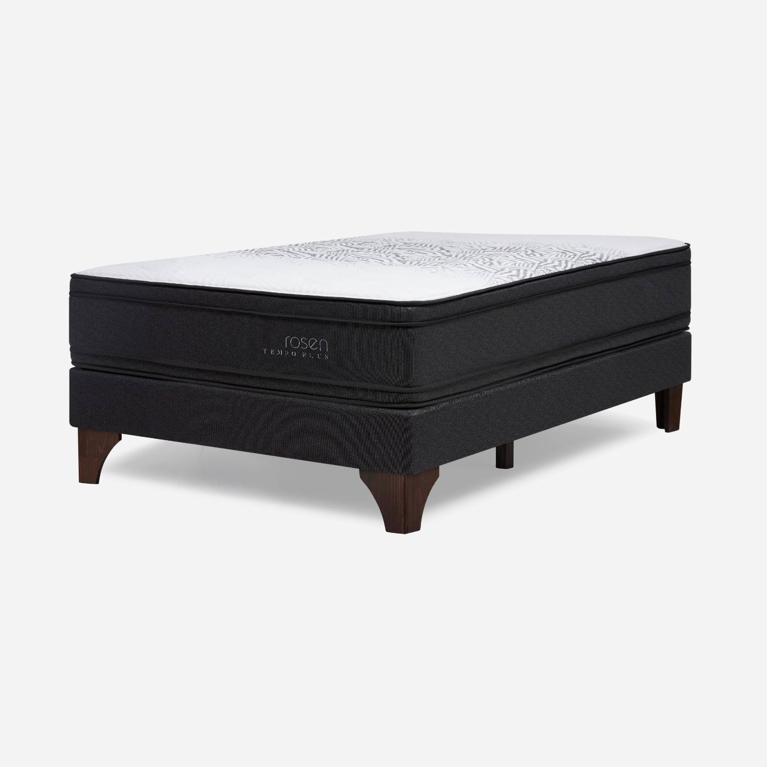 Cama Europea Tempo Plus Grafito 2 Plazas