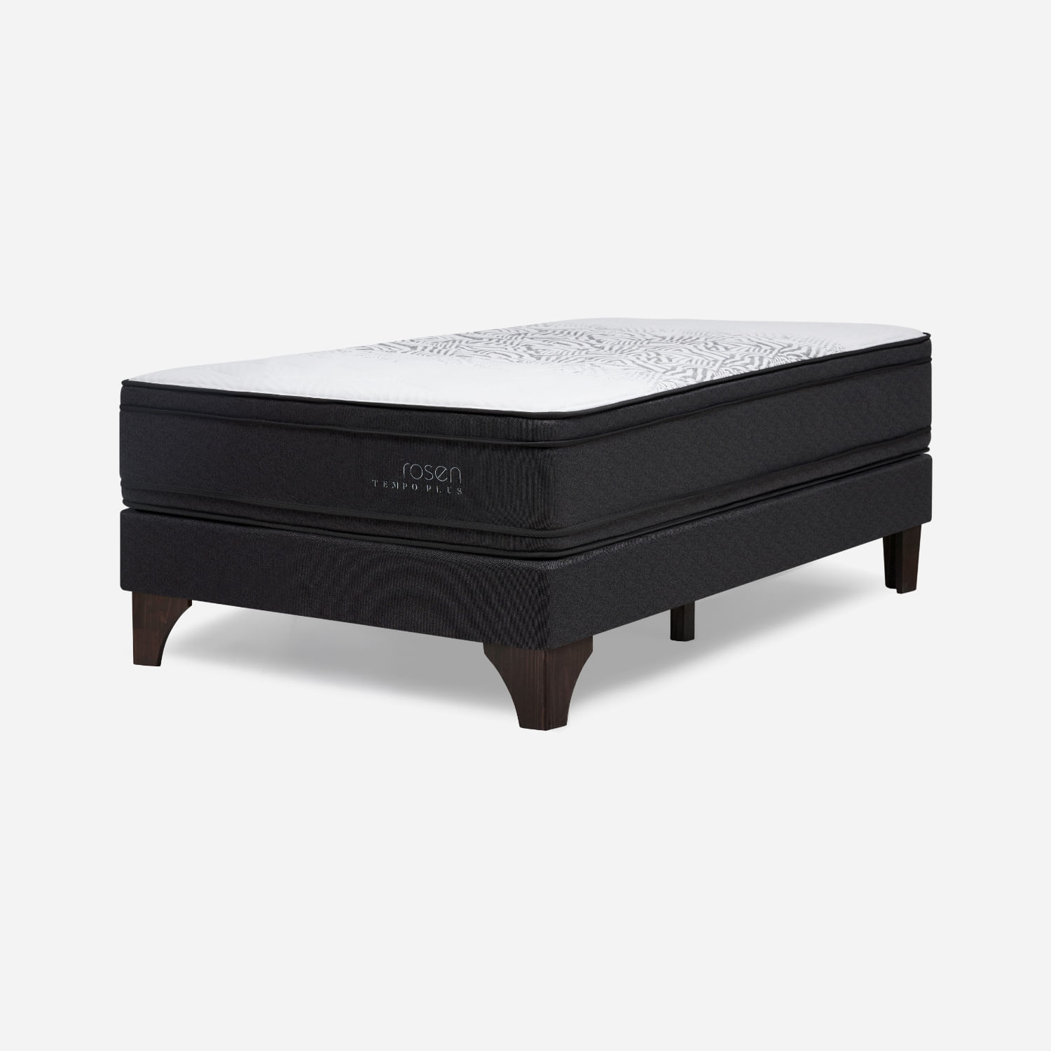 Cama Europea Tempo Plus Grafito 1.5 Plazas