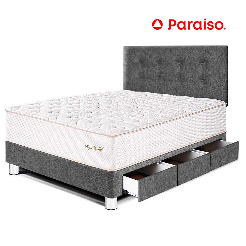 Juego de Dormitorio Paraíso Royal Elizabeth con cajones 1.5 