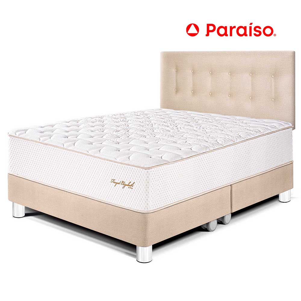 Juego de Dormitorio Paraíso Royal Elizabeth Queen Champagne 